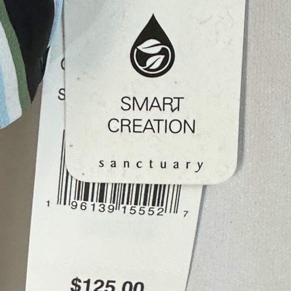 Sanctuary Swim Wave Stripe Print Side Cutout One Piece Swimsuit - size Large - Picture 7 of 9